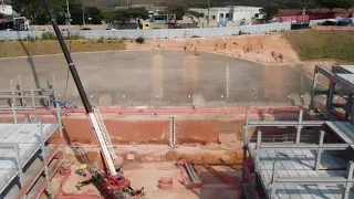 Arena MRV 2/8 Concreto/ instalação de vigas e lajes/ 16/09/2021
