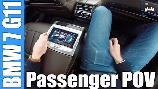 POV: 2016 BMW 7 Series G11 POV PASSENGER SEAT | BMW Tablet Functions