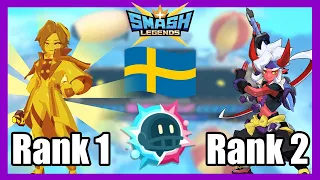 RANK 1 & 2 SWEDEN TAKE ON DUO TOUCHDOWN - SMASH LEGENDS