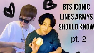 BTS iconic lines ARMYs should know pt. 2