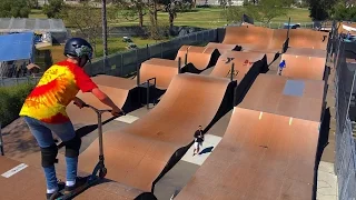 SCOOTER KID VS MEGA RAMP !