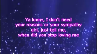 Hunter Hayes - When Did You Stop Loving Me (Lyrics)