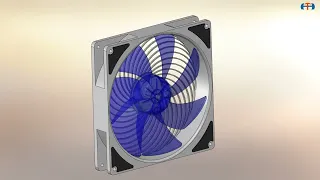 How To Animation Cooling Fan | Quạt Tản Nhiệt Máy Tính | Electric Fan Motion