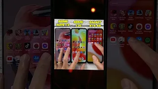 Xiaomi Redmi Note 12 vs Redmi 12C vs Sam sung Galaxy A14 4G Facebook App Speed Test #shorts