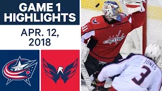 NHL Highlights | Blue Jackets vs Capitals, Game 1 - Apr. 12, 2018