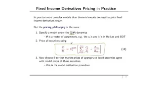 Financial Engineering :Fixed Income Derivatives Pricing in Practice