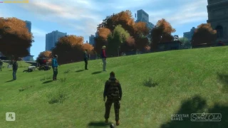 GTA 4 - Майдан в Либерти-Сити, бои в парке
