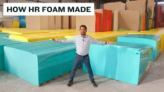 How to Make Foam? गद्दे की गादी कैसे बनती है? HR foam Manufacturing Process! How Sponge Made?