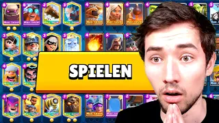 ALLE 103 KARTEN in 1 VIDEO SPIELEN! 😱 Clash Royale Challenge