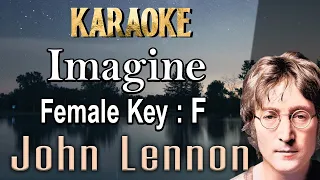 Imagine (Karaoke) John Lennon Female key C /Nada Wanita/ Cewek