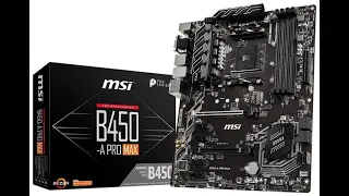 MSI B450-A PRO MAX лучшая материнка для Ryzen