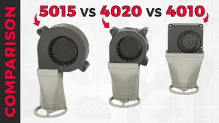 3D Printer Part Cooling FANS COMPARISON (AIRSPEED / NOISE / WEIGHT) - 5015 vs 4020 vs 4010