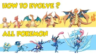 How To Evolve All Pokémon Gen 1 - Gen 8 (Galar) 2020 (Animated Sprites)