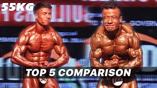 55 Kg Weight Category Mr INDIA 2019 - Top 5 Comparison