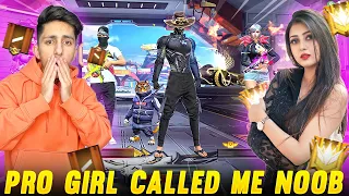 Pro Girl Call Me Noob😡आजा 1 vs 3 में !! 🔥 घमंडी लड़की Funny Moment - Garena Free Fire