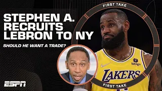 Stephen A. passionately recruits LeBron for the Knicks | First Take