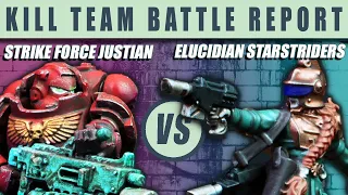 Strike Force Justian vs. Elucidian Starstriders [Kill Team Battle Report]