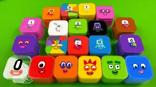 Numberblocks - Looking For Alphablocks CLAY Coloring With Shape! ASMR