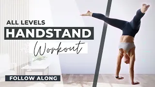 Beginner Handstand Follow Along Workout - Beginner Calisthenics