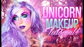 Unicorn Glitter Glam | Spirit Halloween | MakeUp Tutorial & Costume 2017 | Victoria Lyn Beauty