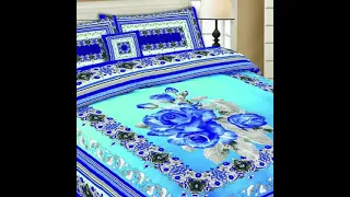 4 Piece Cotton Panel Printing Double Bed Sheet Set King Size GP-4003