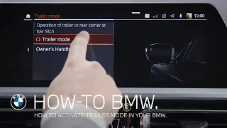 Как активировать режим движения с прицепом в вашем BMW: видеоинструкция BMW