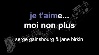 serge gainsbourg & jane birkin | je t'aime... moi non plus | lyrics | paroles | letra |