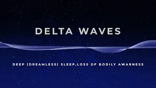 Delta Waves (0-4 Hz ) | Induce Deep Dreamless Sleep Instantly with Delta Waves 4 Hz Binaural Beats