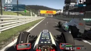 F1 2012 Spa Eau Rouge Overtake!!!