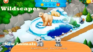 Wildscapes Decoration Levels HD | New animals: polar bears, walruses, arctic foxes, raccoons, moose