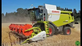 Wintergerste dreschen 2019 mit Claas Lexion 620 | Claas V 620 | Gerste dreschen | Getreideernte 2019