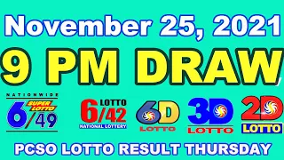 [SUMMARY] PCSO 9:00 PM Lotto Draw – November 25, 2021