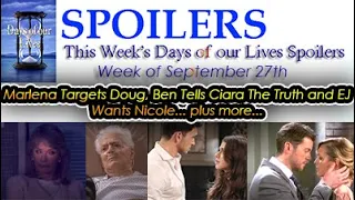 Spoilers Week of Sept 27th Days of our Lives