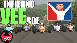 La combinación más absurda de la historia de las carreras oficiales de iRacing. Me encanta