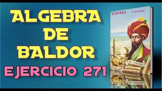 Algebra de Baldor Desde Cero - Ejercicio 271