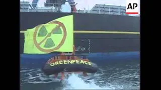 FRANCE:  PROTEST AGAINST ARRIVAL OF JAPANESE NUCLEAR WASTE SHIP