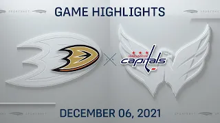 NHL Highlights | Ducks vs. Capitals - Dec. 6, 2021