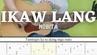 IKAW LANG - NOBITA FINGERSTYLE GUITAR COVER TUTORIAL (TAB + LYRICS)
