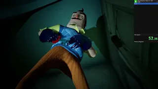 Hello Neighbor Alpha 1.5  Remake  Speedrunning 3:11.30