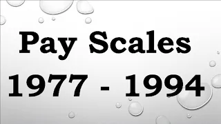 ACCURATE & AUTHENTIC PAY SCALES OF FEDERAL GOVERNMENT EMPLOYEES 1977 TO 1994. FROM BPS-01 TO BPS-15