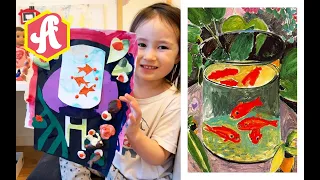 Amele bee kids art goldfish Henri Matisse