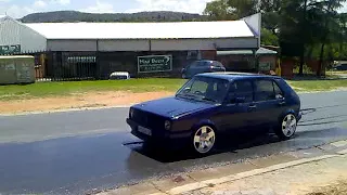 VW MK1 Turbo Burnout