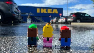 Lego Luigi enters the IKEA and gets Lost! Can Mario Save him? #legomario