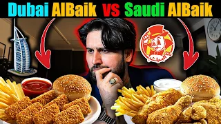 Dubai Albaik vs Saudi Albaik and visited Apple store in Mall of Emirates for iphone 15 pro