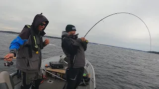 Spring Lake Trout Sebago Lake -  First Open Water Trip of the YEAR!!