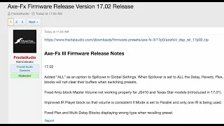 Axe-Fx III - Firmware 17.02 Released Today!