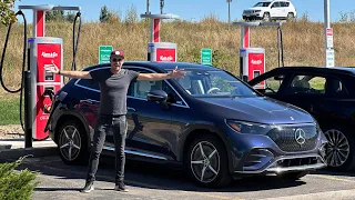 The Mercedes EQE SUV Is So Efficient! 70-MPH Highway Range Test Somehow Beats Audi Q8 E-Tron