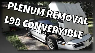 1990 Corvette L98 C4 Convertible Plenum Removal