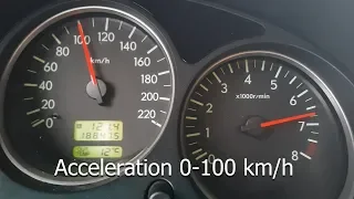 Subaru Forester SG 2.0X (158HP) - Acceleration 0-100 km/h