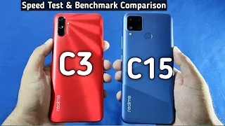 Realme C3 vs Realme C15 Speed Test | Comparison | Antutu Bench Mark Scores